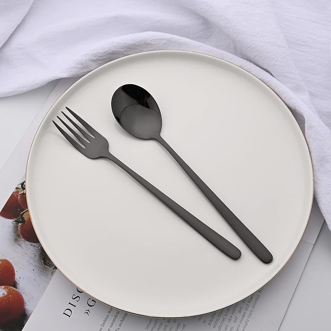 20 Pieces Silverware Set 304 Stainless Steel, Healthy & Eco-Friendly Silver - Image 6