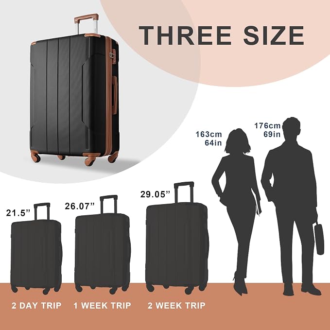 Merax 28 Inch Checked-Large Luggage - Image 7