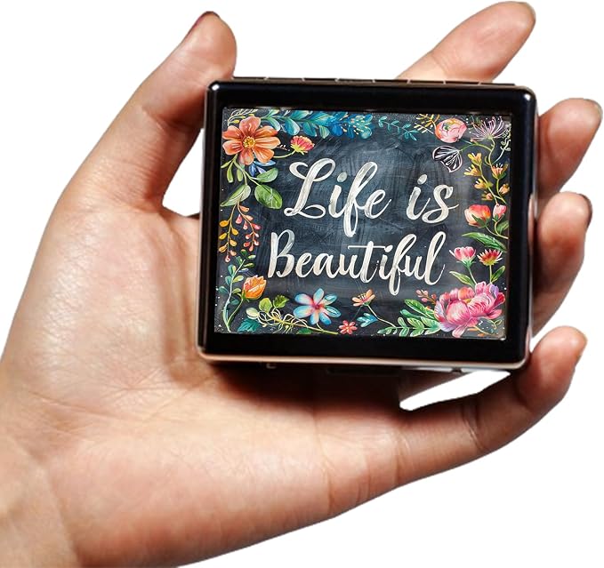 Cute and Portable Metal Pill Organizer – 8 Compartments, Elegant Chrome Finish - Image 3