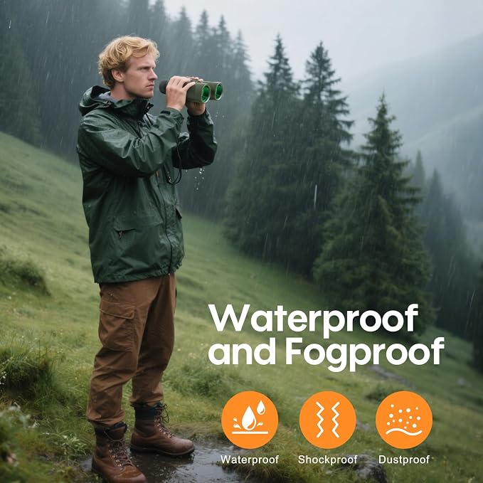 12x42 Binoculars for Adults High Powered: Waterproof HD Bird Binoculars - Image 6