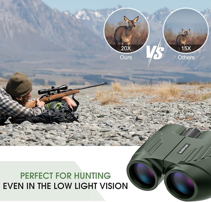 20X25 Compact Binoculars for Adults and Kids, Large Eyepiece Waterproof - Image 5