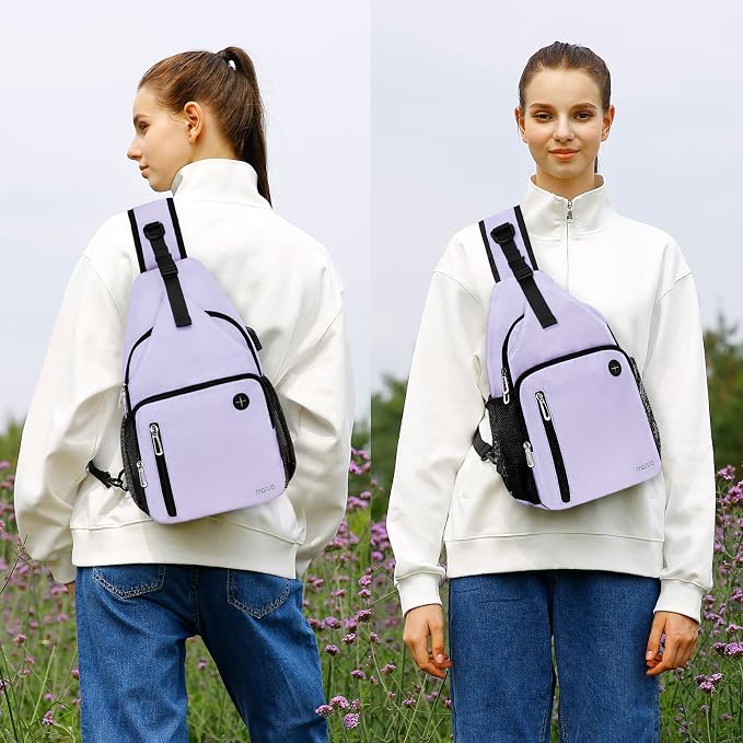 MOSISO Sling Backpack Bag, Crossbody Shoulder Bag Travel Hiking Daypack Chest - Image 6