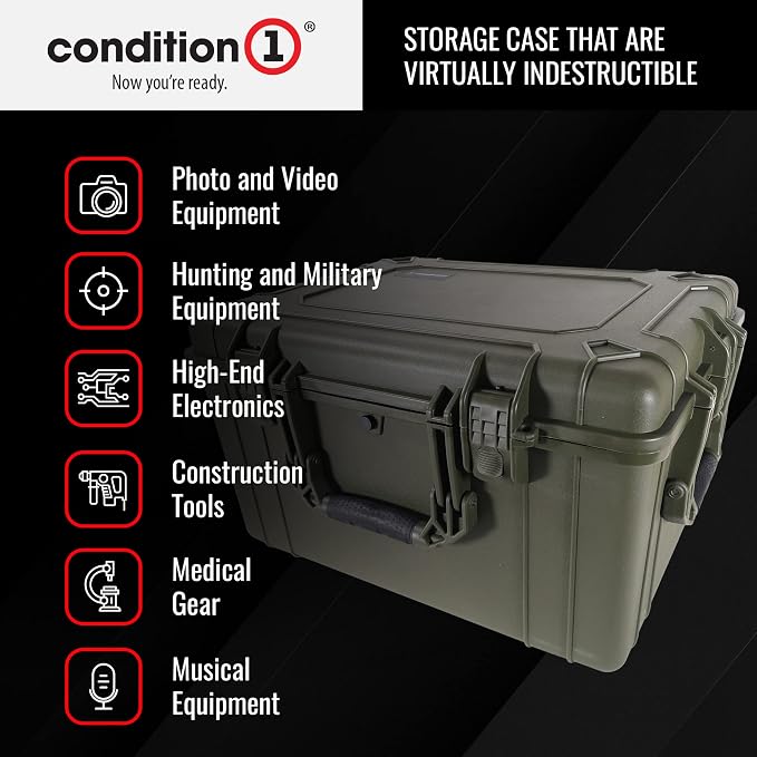 Condition 1 25" Large Heavy-Duty Protective Waterproof Hard Case Model 024 - Image 4