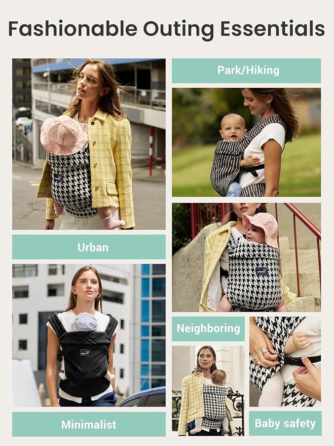 GROWNSY Baby Carrier Newborns to Toddlers, Ergonomic Baby Toddler Carrier Wraps - Image 9