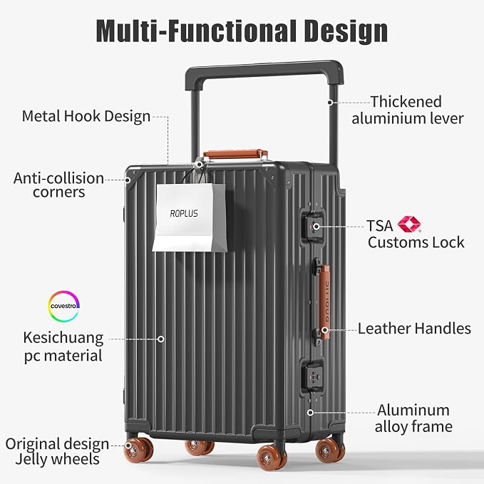 Aluminium Frame Checked-Luggage - Image 2