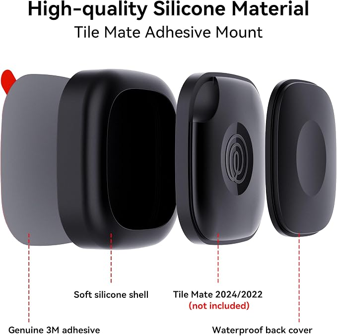 4 Pack for Tile Life360 Mate 2024/2022 Bluetooth Tracker Adhesive Mount - Image 4