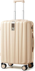 Hanke 20 Inch Carry On Luggage 22x14x9 Airline Approved Lightweight PC Hard by Hanke
