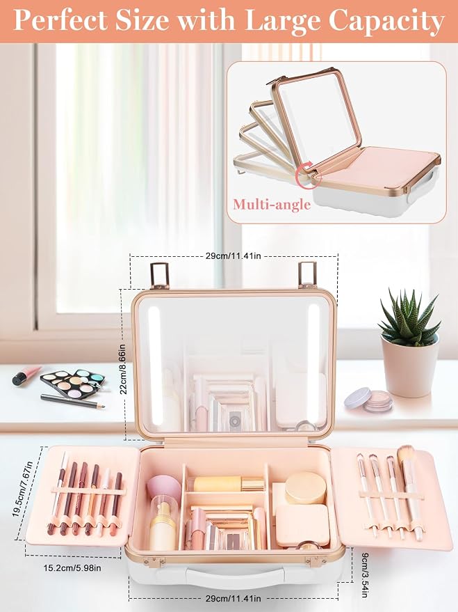 Kalolary Travel Makeup Train Cases - Image 4