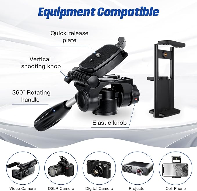 MACTREM 75 Inch Camera Tripod for Sony Canon Nikon, Lightweight Travel Video - Image 5