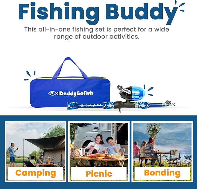 DaddyGoFish Kids Fishing Pole - Image 5