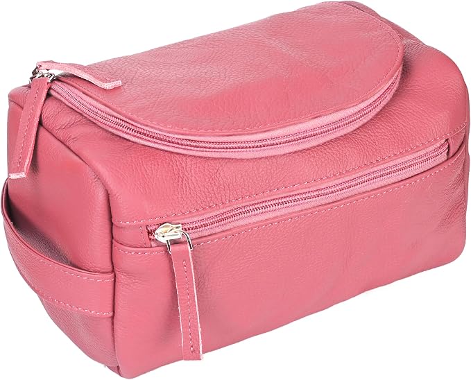 ELIZO Premium REAL Leather Toiletry Bag by LuxuryEngineeredProducts