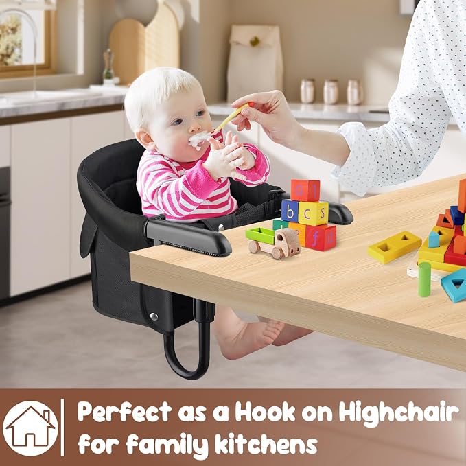 Hook-On High Chair for Babies Toddlers, Portable High Chair for Chairs at Table - Image 6