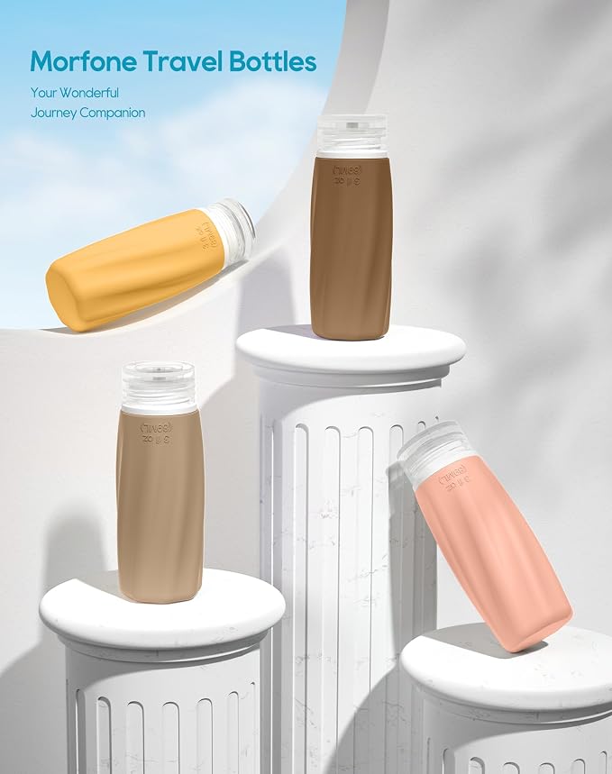 Morfone Travel Bottles Set for Toiletries, Tsa Approved Travel Size Containers - Image 3