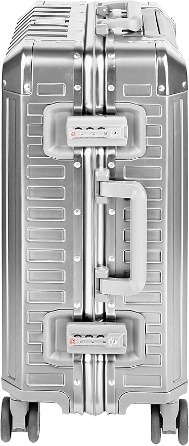 X2 All Aluminum Luggage Suitcase 3 Sizes TSA Lock Carry On Silver - Image 3