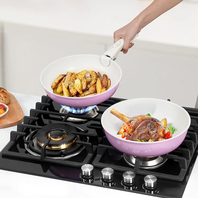 15Pcs Pots and Pans Set Non Stick, Cookware Sets - Image 6