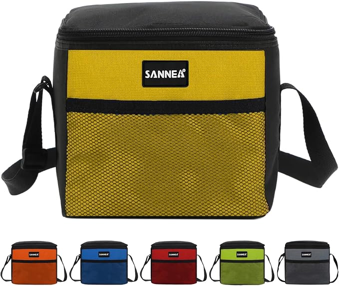 6 Can/5L Lunch Bag for Women Men Portable Lunch Box Small Cooler Bag Soft by YUMINGUHC