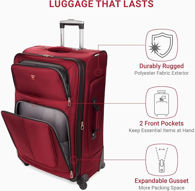SwissGear Sion Softside Expandable Roller Luggage, 3-Piece Set - Image 4