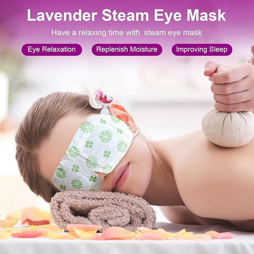 10 Packs Steam Eye Mask, Mnswand Lavender Steam Eye Masks Disposable, - Image 2