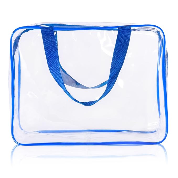 3Pcs Crystal Clear PVC Travel Toiletry Bag Kit - Image 8