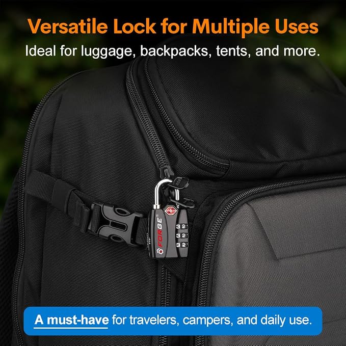 Forge TSA Approved Luggage Locks - Image 5