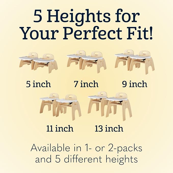 Foundations Easy Serve 9" Wood Feeding Chair - Image 9