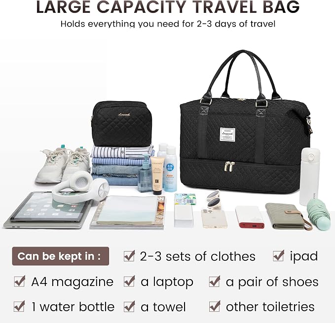 LOVEVOOK Travel Duffle Bag, Weekender Bags - Image 7