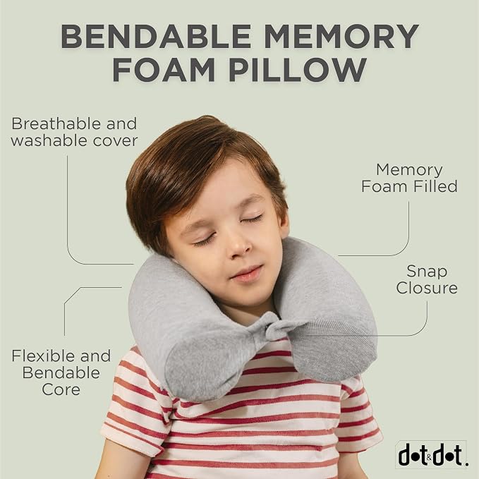 Dot&Dot Twist Memory Foam Kids Travel Pillow - Image 6