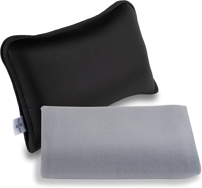 Elvasa Travel Blanket and Pillow Set – Compact Lightweight Throw by Unknown