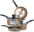 SereneLife 6-Piece Pots and Pans Set – Nonstick Cookware, Heat-Resistant by SereneLife
