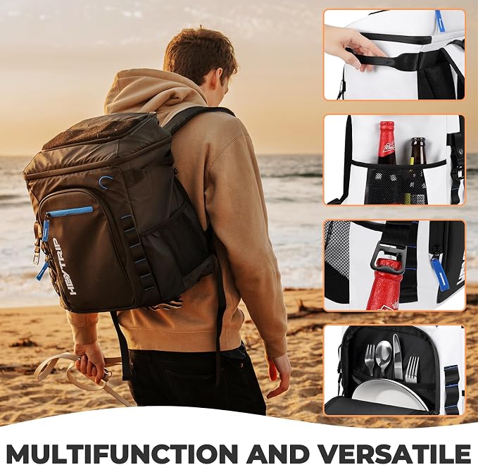 Heytrip Backpack Cooler 36/54 Cans Insulated Waterproof Cooler Bag - Image 6