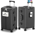 feilario 30in Super Large Captain Aluminum Frame Hardside Spinner Wheels Luggage by feilario