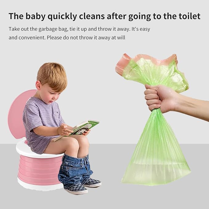 Travel Potty for Toddler, Portable and Foldable Toilet, Apply to Seat Emergency - Image 3