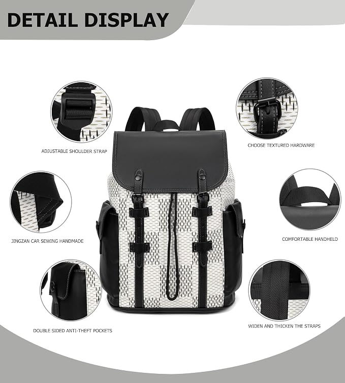 KingTo Laptop Backpack for Men Luxury Anti-Theft Travel Backpack Casual - Image 5
