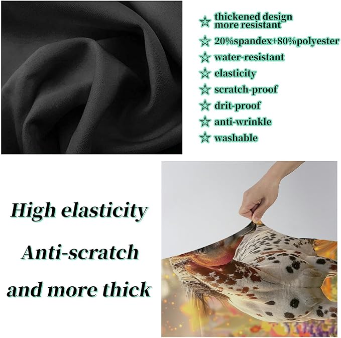 Luggage Cover Suitcase Protector + Tag, Spotted Horse Garden Travel Suitcase - Image 3
