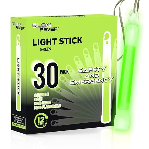 Glow Fever Emergency Safety Military Grade Glow Sticks, Light Up Ultra Bright by PartyDragonGlowFever