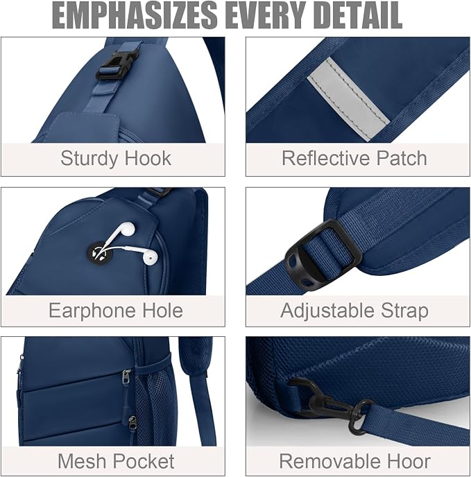 Crossbody Bags for Women Men Trendy Sling Bag Bakpack Casual Chest Bag - Image 5