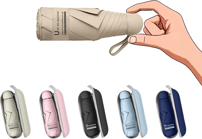 BAODINI Travel Mini Umbrella for Purse by BAODINI