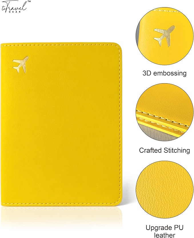 Passport Holder for Travel Essentials, RFID Blocking Passport Cover Case for - Image 5