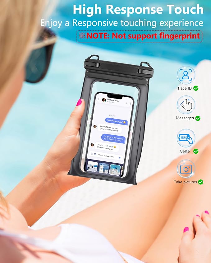 Waterproof Phone Pouch Floating, IPX8 Waterproof Dry Bag - Image 4