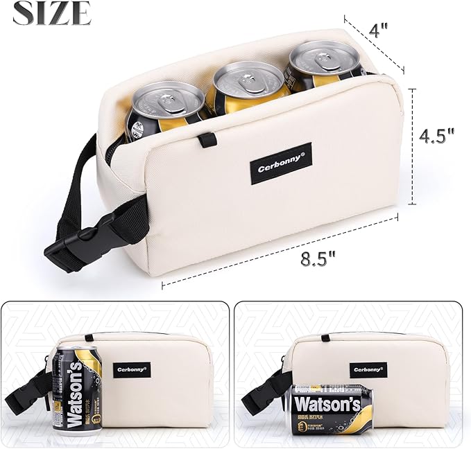 Cerbonny Mini Cooler Bag, Freezable Lunch Bag & Snack Bag, Insulated Bag - Image 3