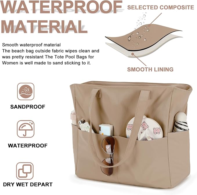 Waterproof Beach Tote Pool Bags - Image 3