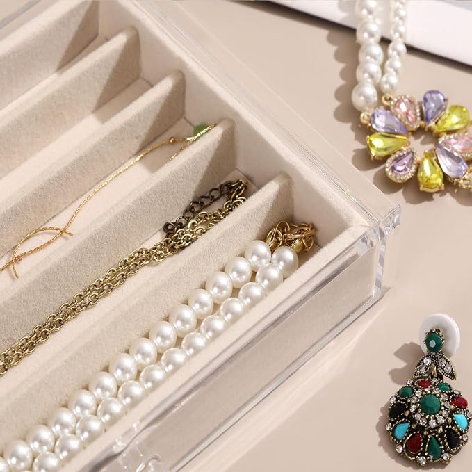 5 Drawers Necklace Organizer Storage, Tray - Image 3