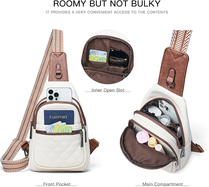 Sling Bag For Women Fanny Pack Crossbody Travel Shoulder Belt Bags Tote - Image 4