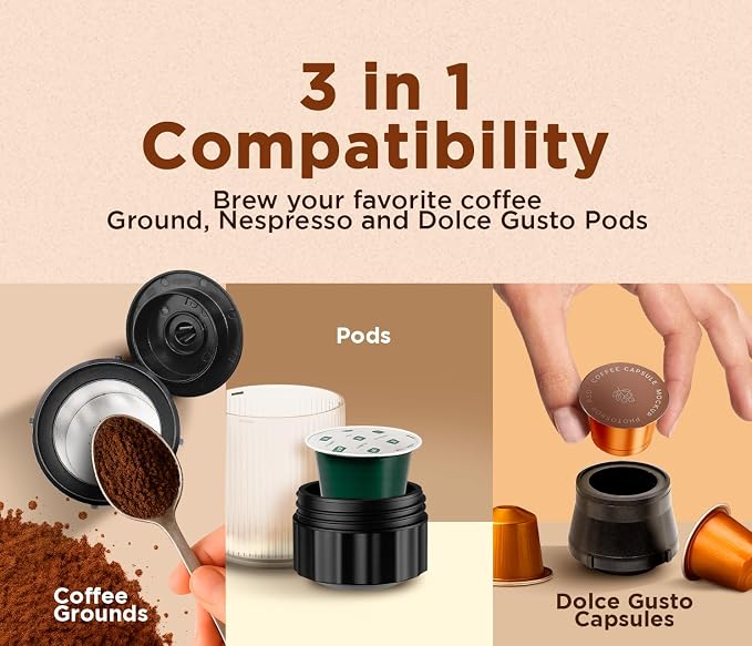 3-in-1 Portable Coffee Maker – Electric Espresso Machine - Image 2