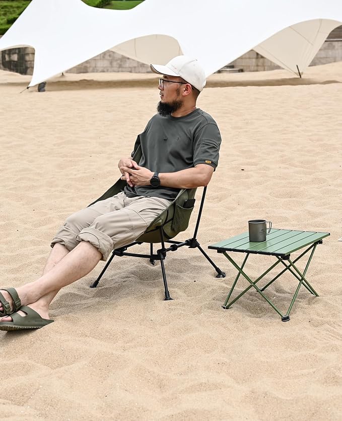 iClimb Ultralight Compact Camping Folding Beach Chair - Image 7