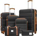 LONG VACATION 6 Piece ABS+PC Hardshell Luggage Set by LONG+VACATION