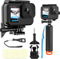 Compatible for Go Pro Hero 13 12 11 10 9 Black Waterproof Housing Case by BODQQ