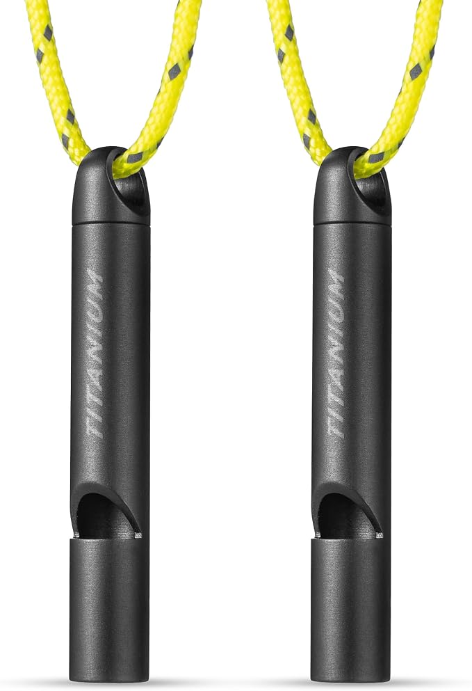 Titanium Emergency Whistle, Survival Safety Whistles by FEGVEEDC-CreateandenjoyEDC