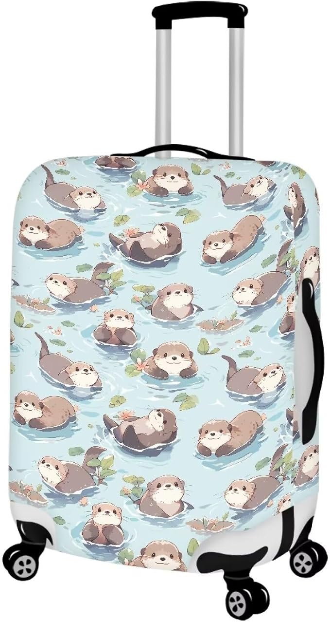 Otter Print Suitcase Cover Fit 18-21 Inch Travel Luggage Covers - Image 2
