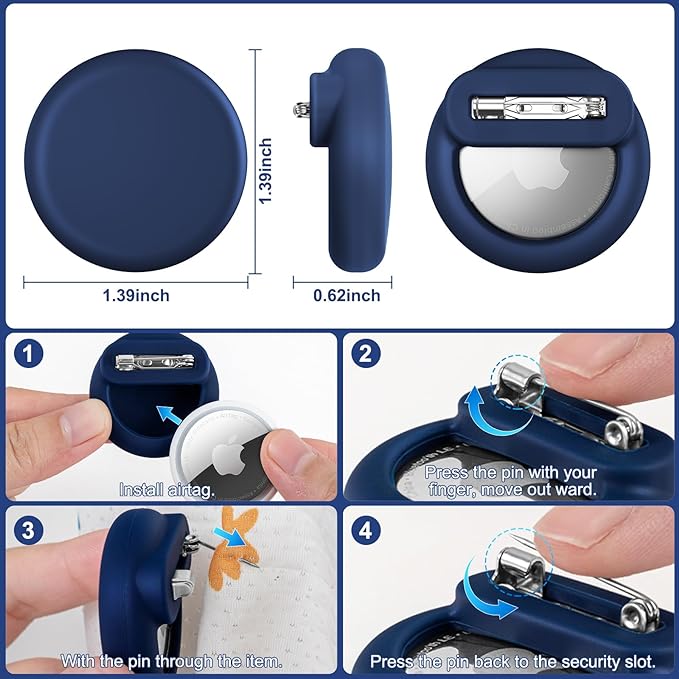 Compatible for Air Tags-4 Pack Apple Kids Hidden, for AirTag Hidden Kid Holder - Image 5